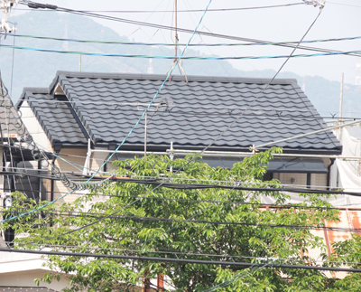 屋根の葺き替え後